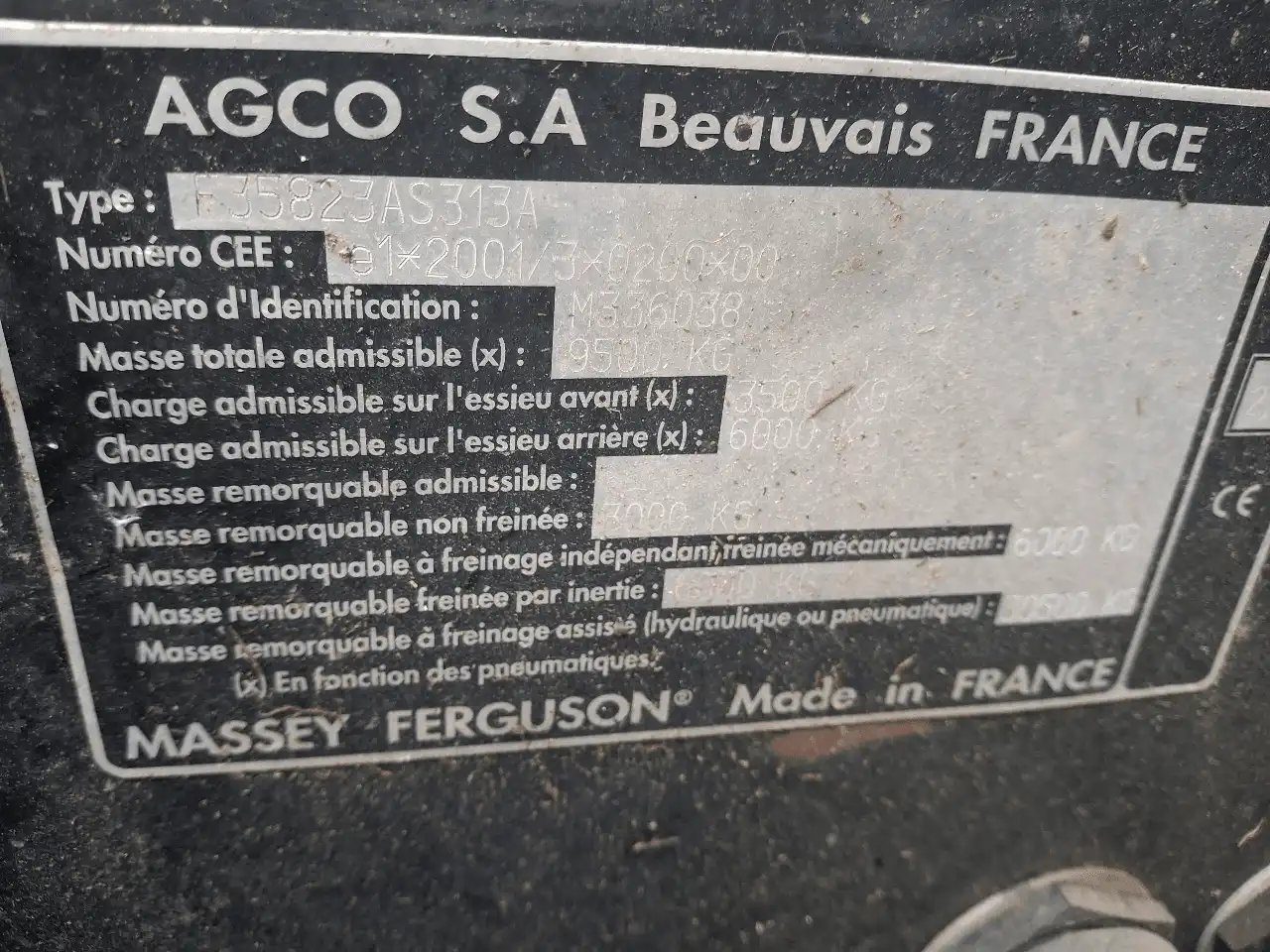 Image MASSEY FERGUSON TRACTEUR MASSEY FERGUSON 7465